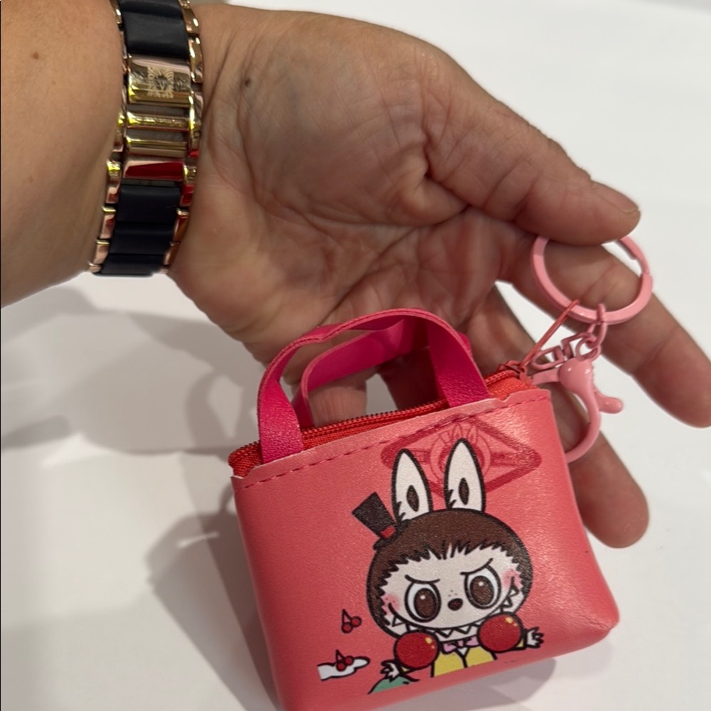 Labubu Mini Tote Coin Bag and Keychain - Picture 5 of 6